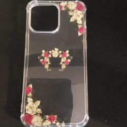 Cute Floral Rose Case For IPhone 14 Pro Max (200)
