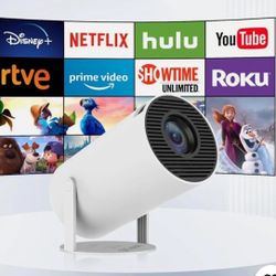 Smart Portable Projector With WiFi And Bluetooth