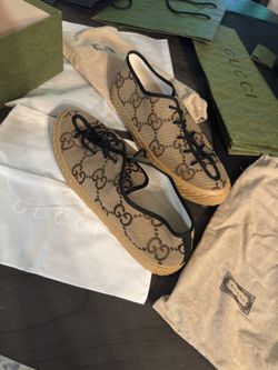 Brand New Gucci GG Canvas Sneakers (Size 16) – Full Set