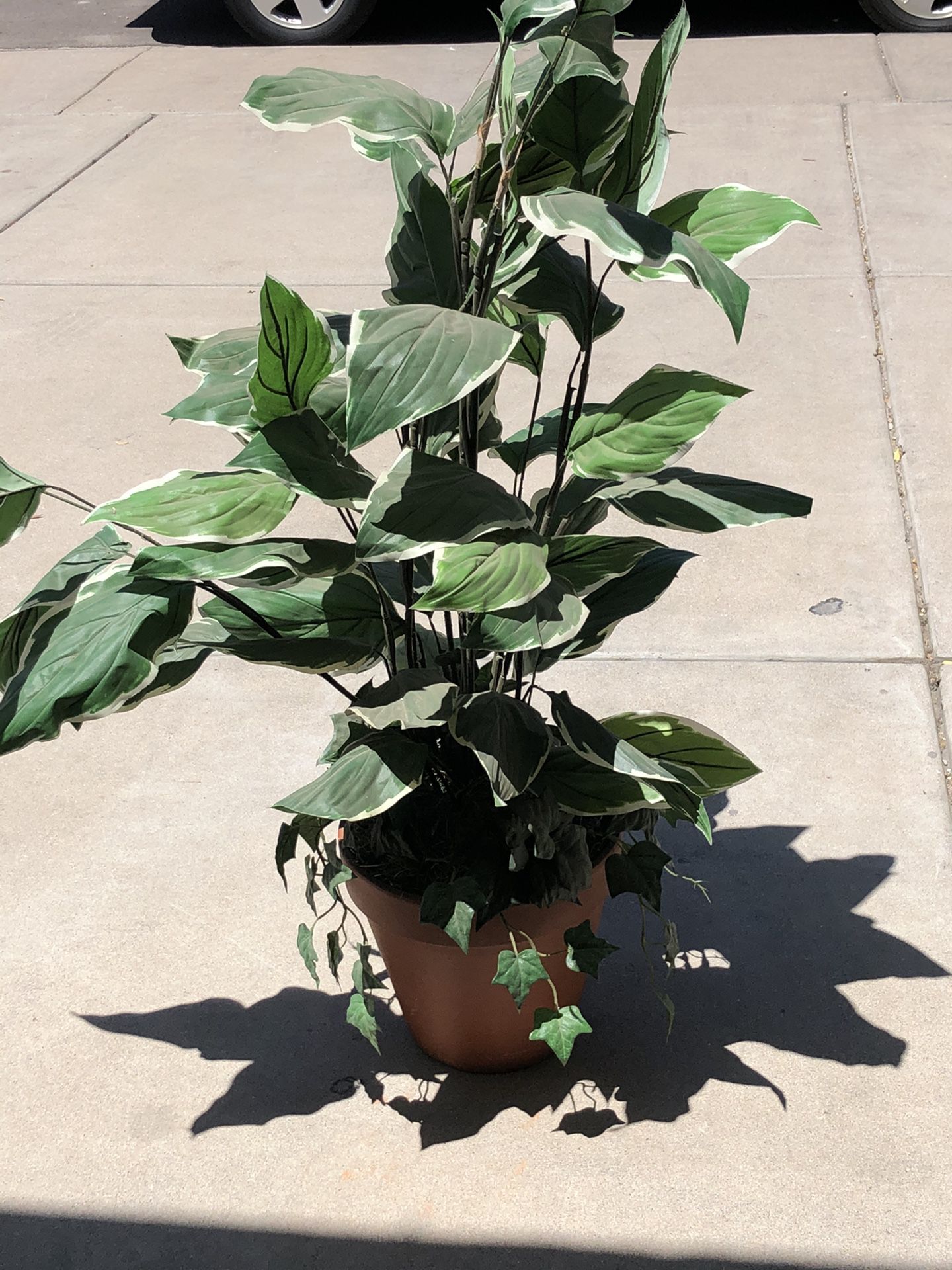Fake plant ceramic pot