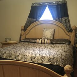 King Comforter Set, Curtains, & Shower Curtain
