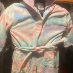 Girls 5/6 Unicorn Towel Robe 