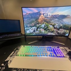 Gaming Laptop & Monitor.