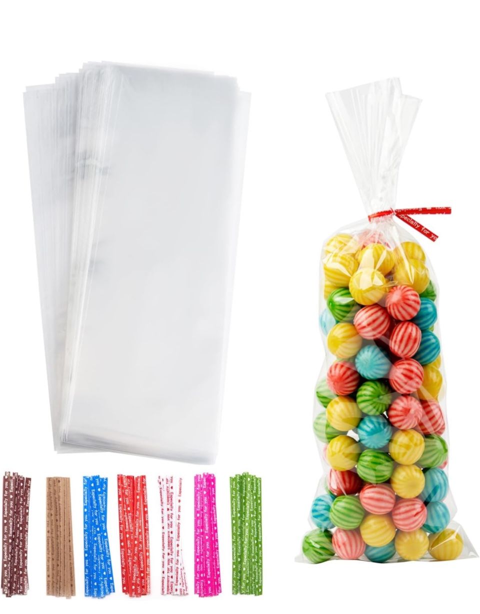 Bolsas de golosinas transparentes
