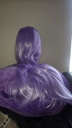 Long Hair Purple Wig