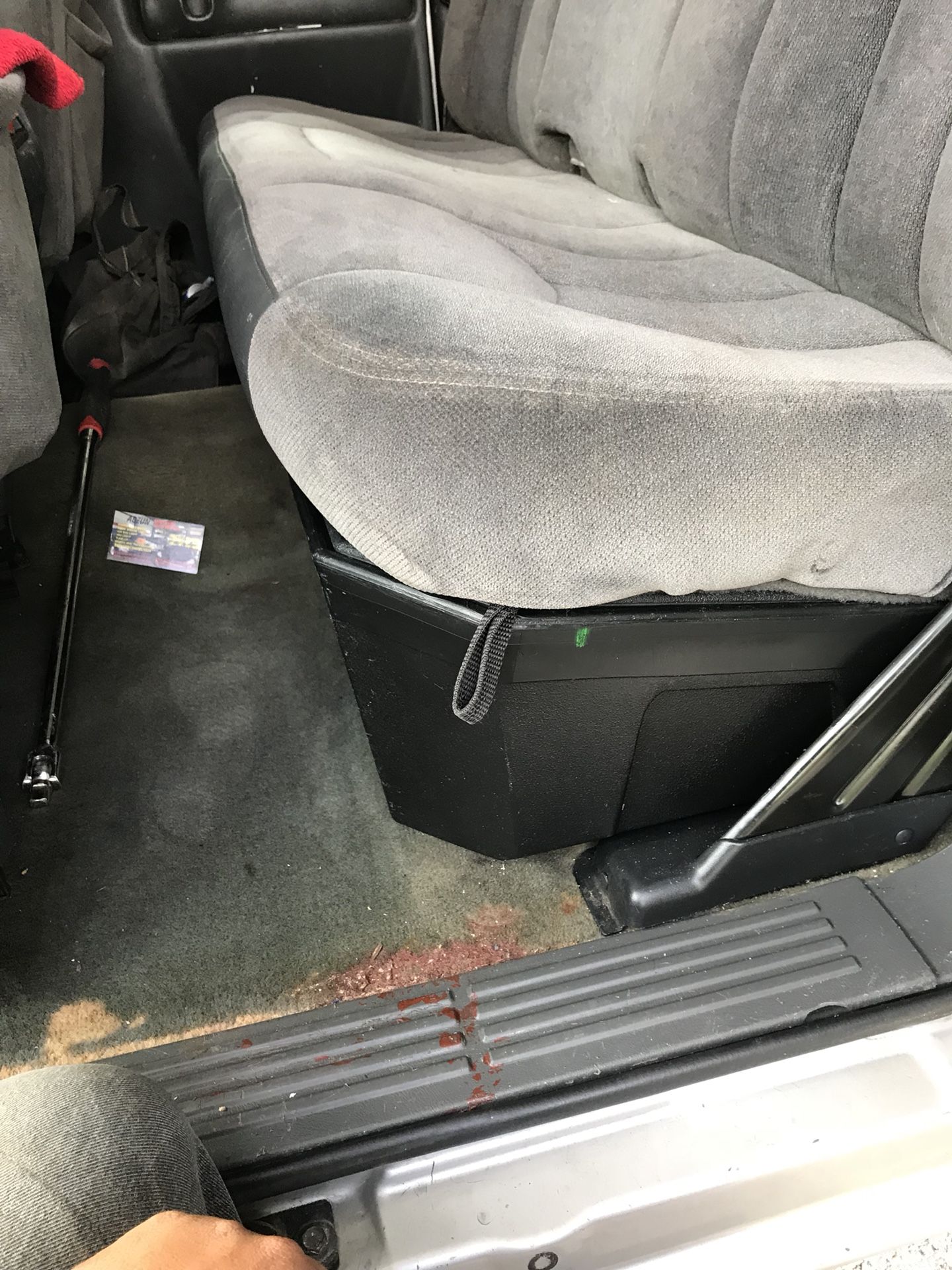99 04 GMC Sierra under seat tool box