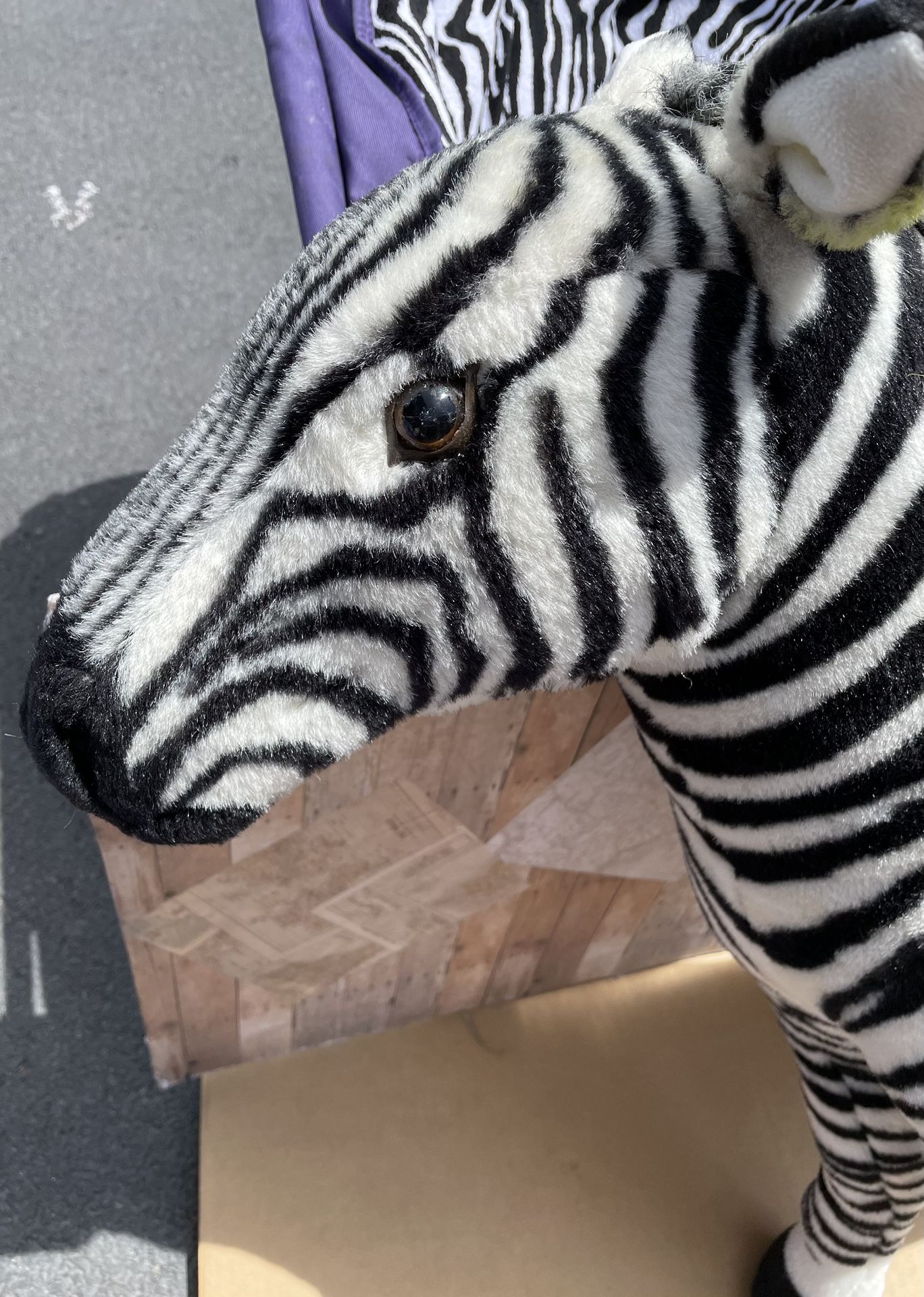 BIG Plush Sturdy Zebra