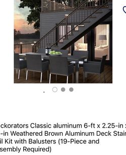 Aluminum Stair Rail Kit With Balusters