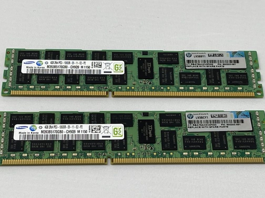 RAM PC3-10600R Server Memory 2 x 4GB