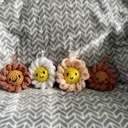 Crochet Flower Keychain