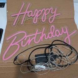 Happy Birthday LED Sign 