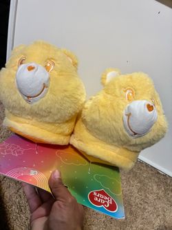 Care Bears Funshine Bear Plush Slippers