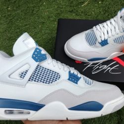 Brand New Air Jordan 4 Military Blue, Industrial Blue, Size 11 Men's