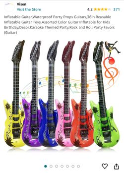 New! Inflatable Guitars