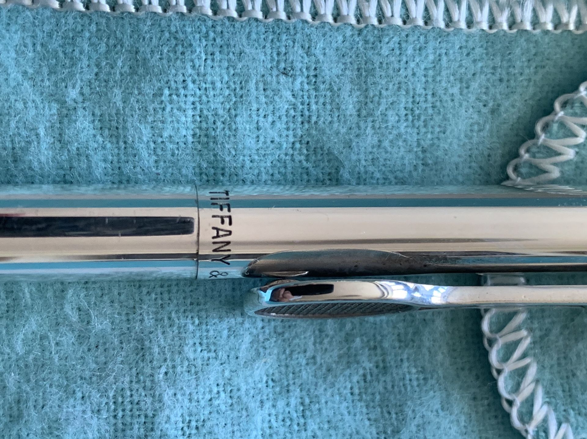 Vintage Sterling Silver Tiffany Tennis Pen. Condition is Used. Shipped with USPS First Class Package.