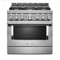 KitchenAid Stove 36” Inch 