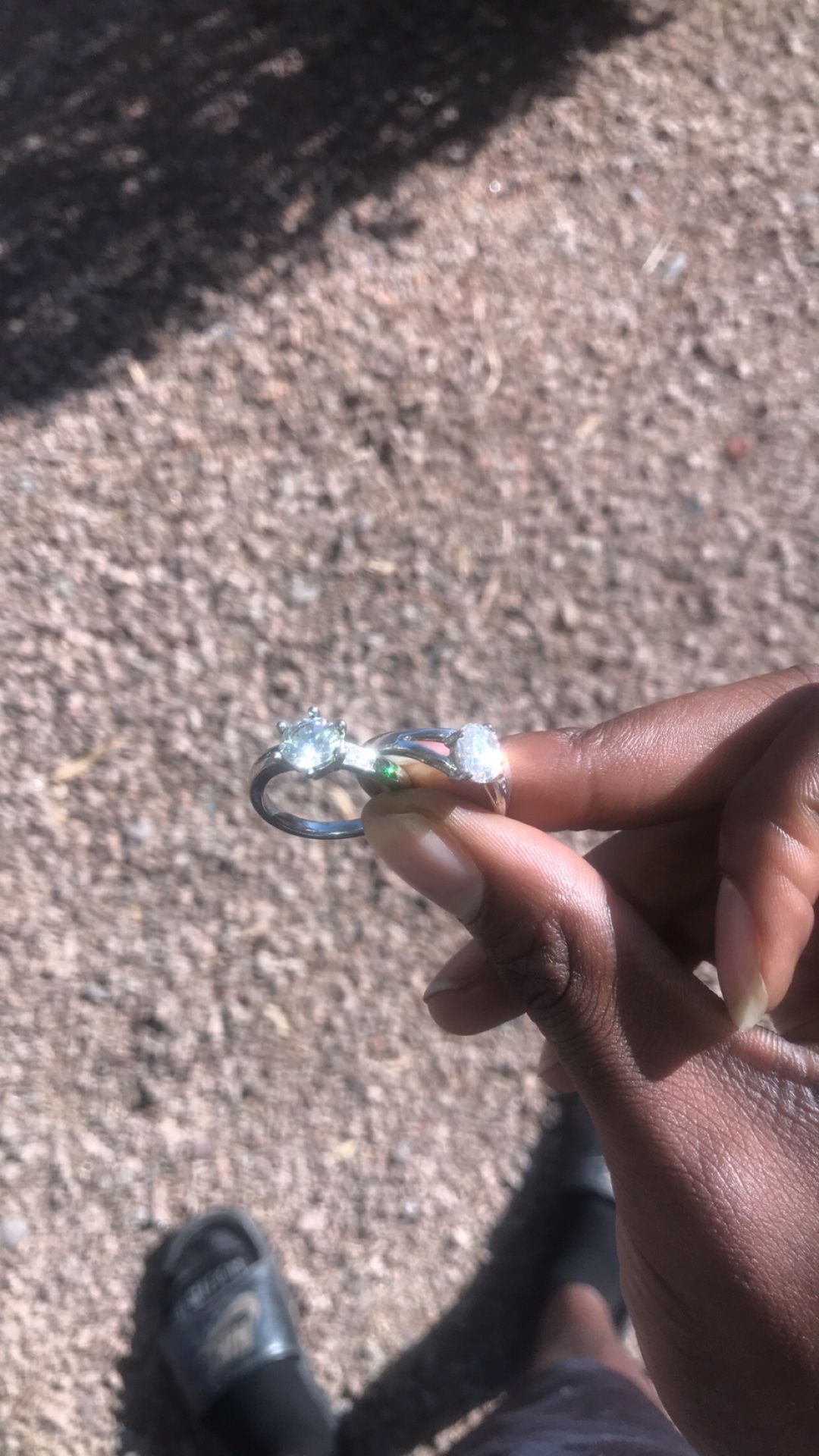 Silver Diamond Ring