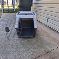 Plastic dog cage