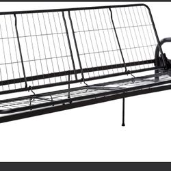 DHP Vermont Metal Futon Frame, Classic Design, Full Sized - Black Black Futon 