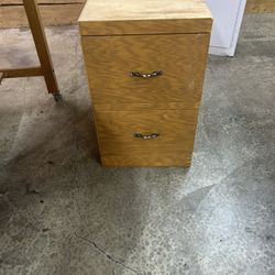 Oak Filing Cabinet 