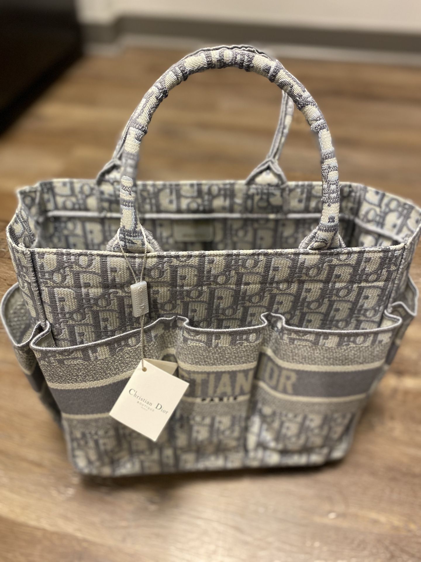 Gray Dior Catherine Tote Bag