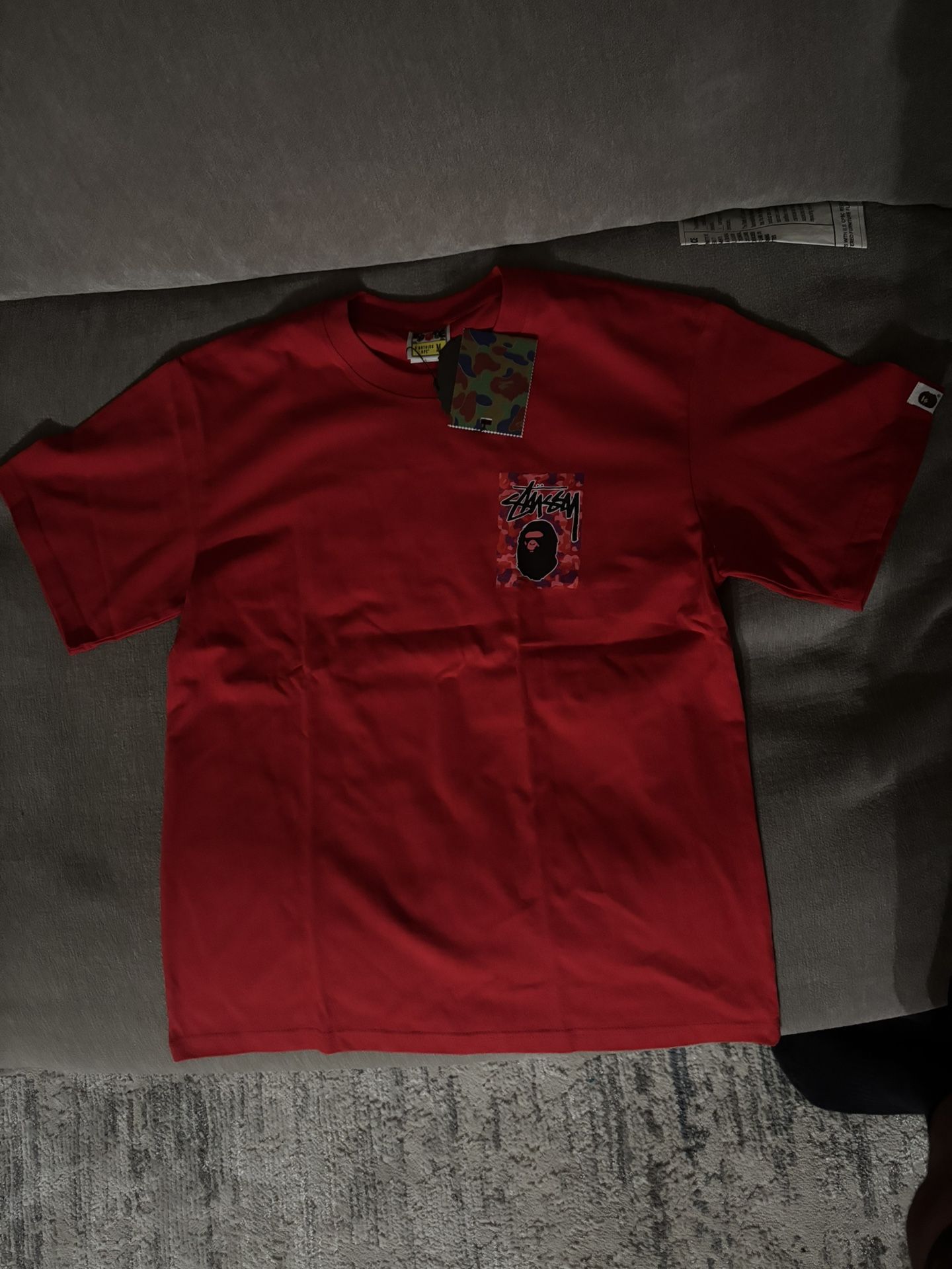 Bape X Stussy T-Shirt size M