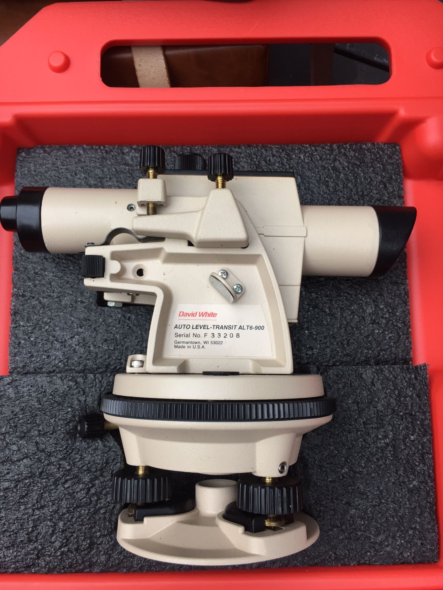 David White ALT6-900 Automatic Level Transit Optical Surveying Instrument - Centerville