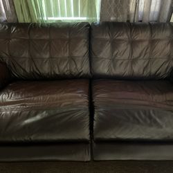  Dark Brown Reclining Coach 