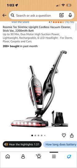 Vacuum 2 in 1 auto charging dock included make offer
