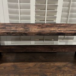 Custom Rustic Farmhouse Wood Bench (5ft x 20”H x 11.25”D) - $125