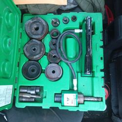 GREENLEE HYDRAULIC SLUGOBUSTER PUNCH SET