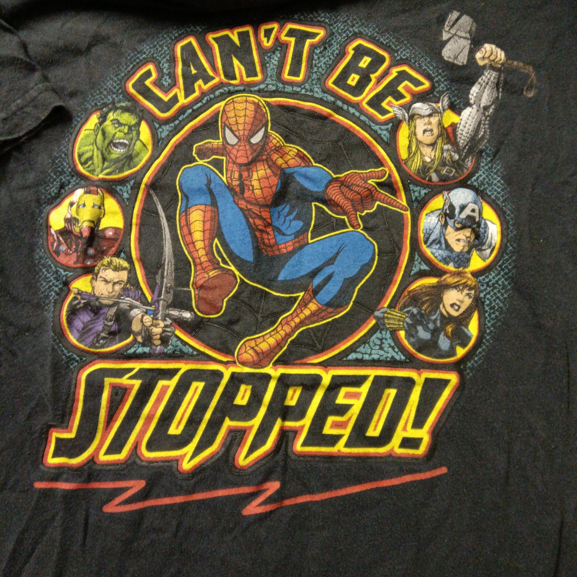 Marvel Spider-Man kids black T-shirt