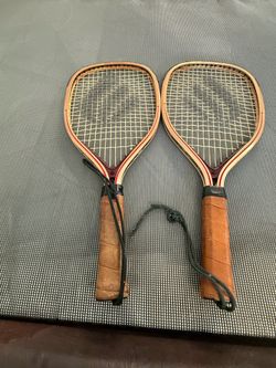 Two racketball rackets