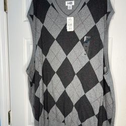 DXL HB Men's Sweater Vest 6XL NEW