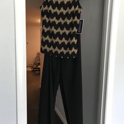 Black and Gold outfit (pants and top) 