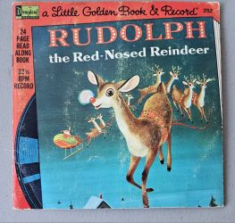 Vintage Christmas Records With Book