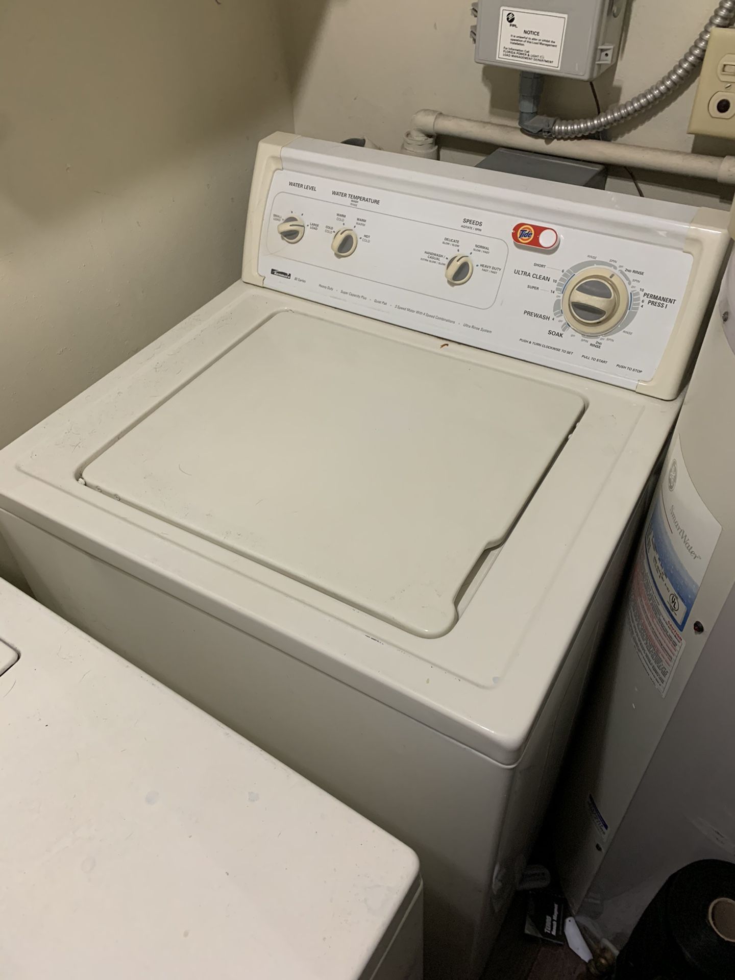 Washer and dryer