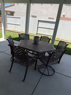 Outside table and chairs