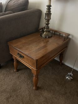(2) Oak End Tables 