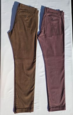 J.Crew 484 Slim Chinos 32 X 32- 2 Pairs, Excellent
