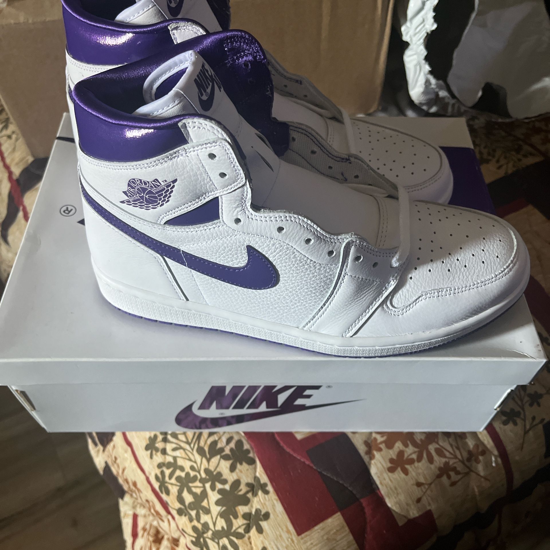 Jordan 1 Hi Metallic/court Purple