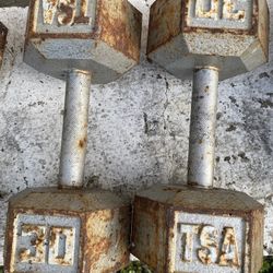 Pair of Fitness  Iron Dumbbell 30 lbs 