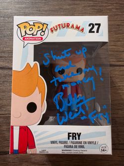 Signed Futurama Fry funko pop