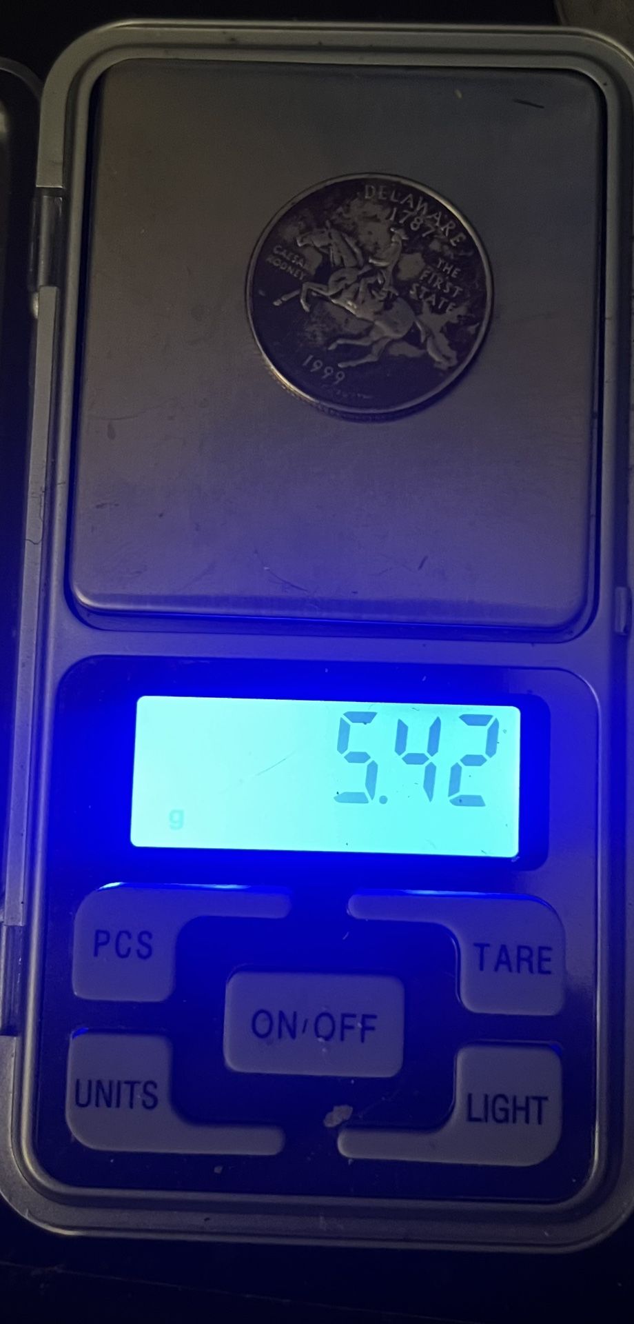 1999 Washington Quarter Mint Error. Weighs 5.42g Offers? Should Weigh 5.67g Passed The Tolerance 