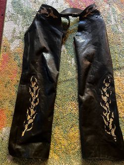 Size Large leather riding chaps