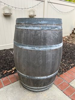 Wooden wine barrel $30