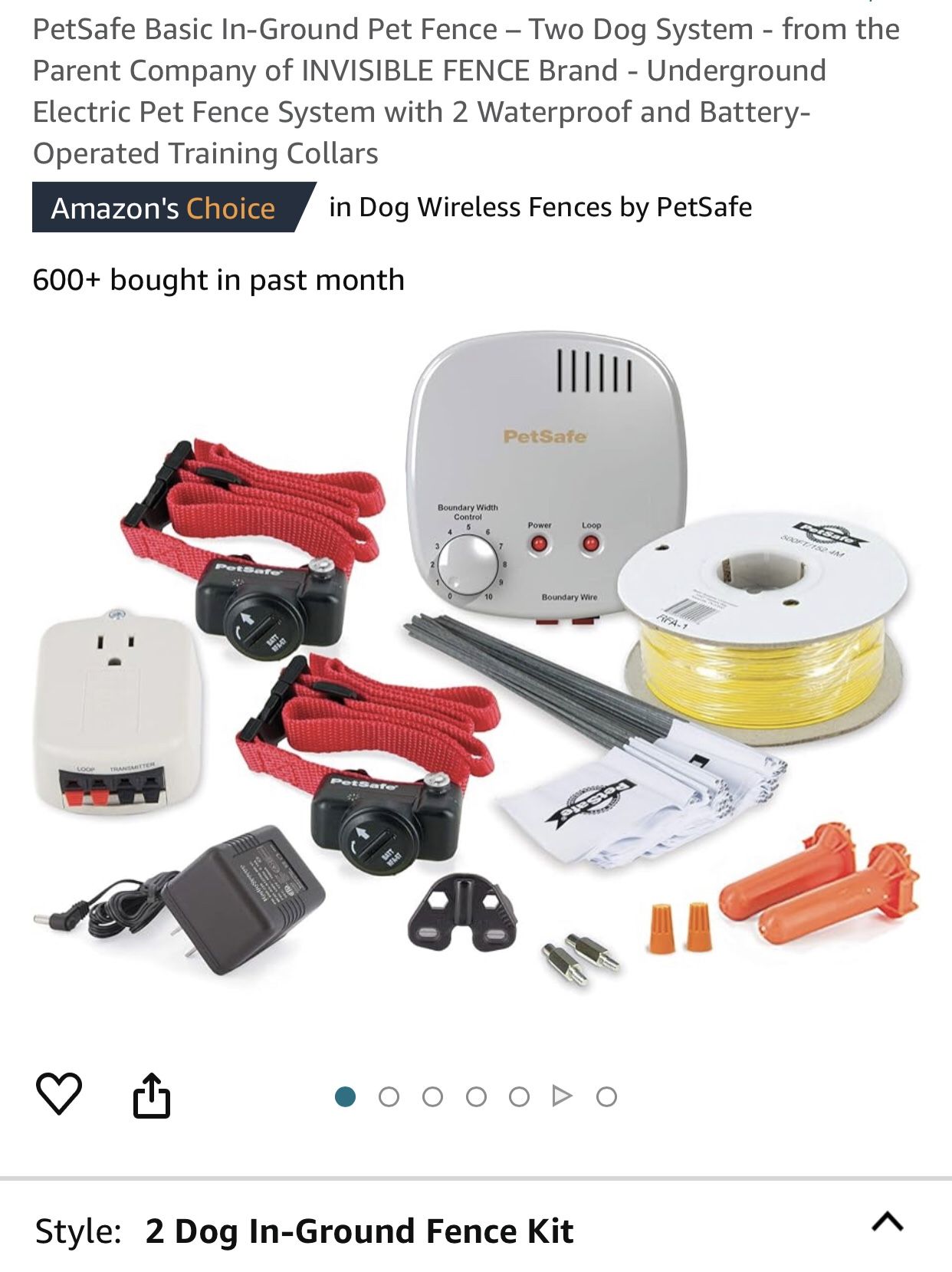 PetSafe Basic In-Ground Pet Fence – Two Dog System