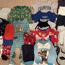 Bundle Of Baby Boy Clothes 12-24 Months (used)