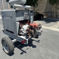 Industrial Agriculture (or Fire) water pump and trailer (Hale Brand)