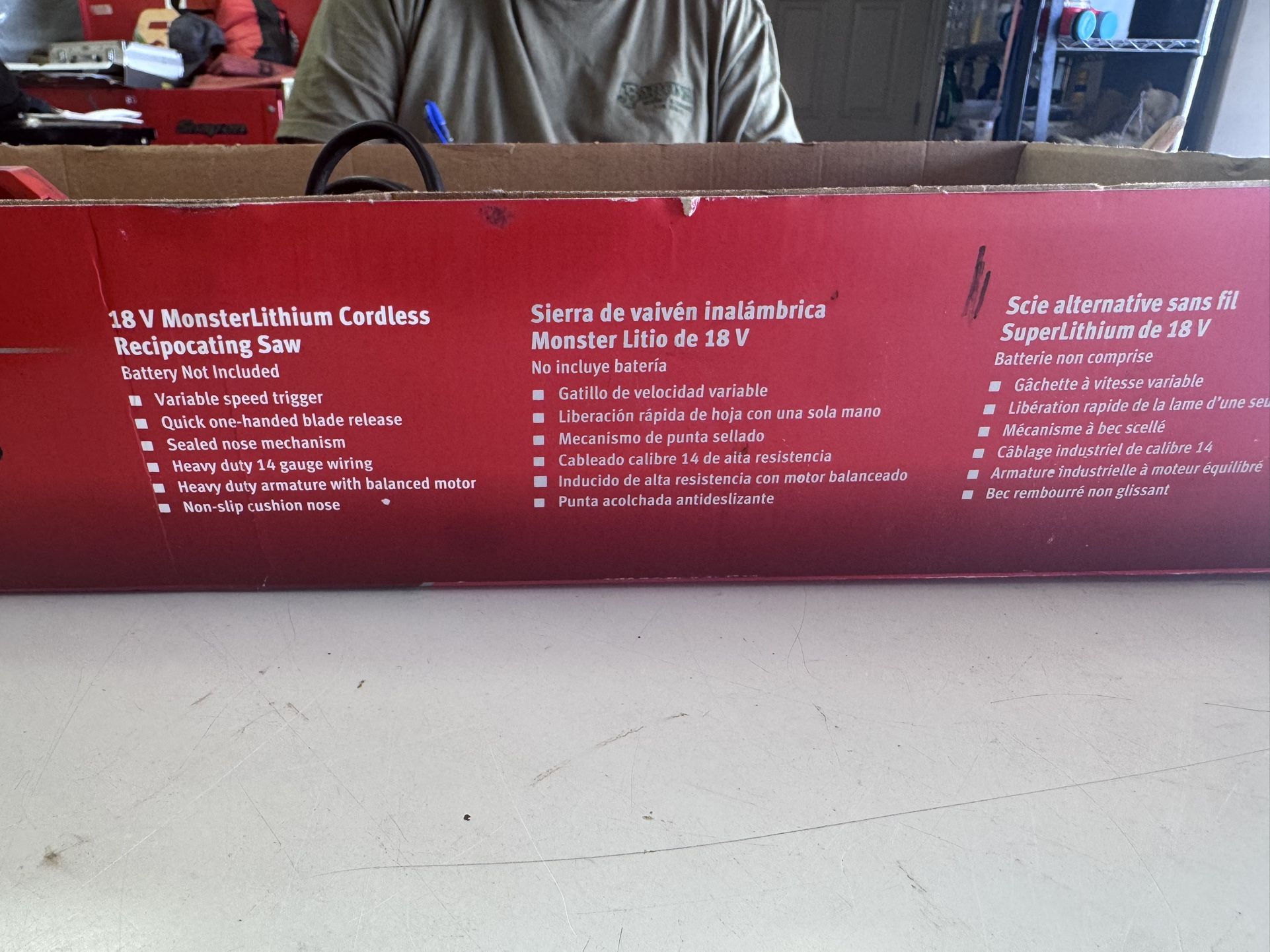 Snap-on 18v Monster Lithium Cordless Recipocating Saw